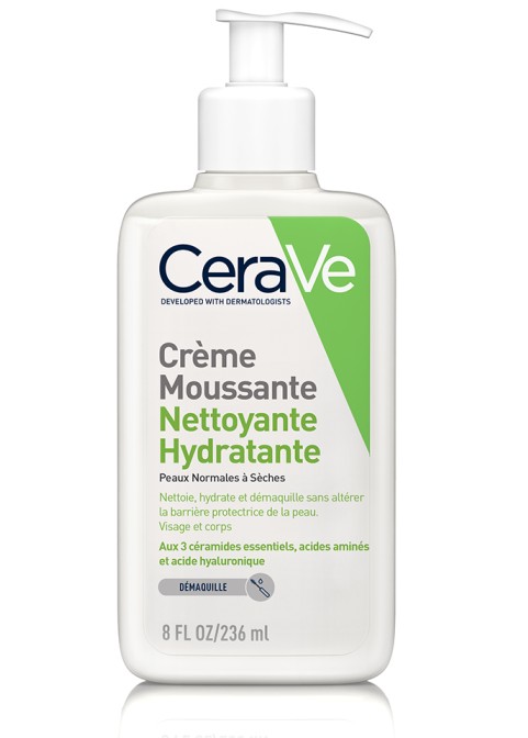 CeraVe Crème Moussante Nettoyante Hydratante 236ml
